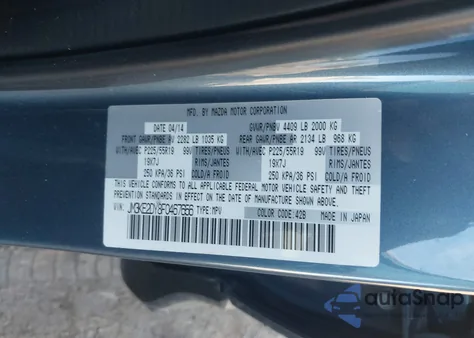 2015 Mazda Cx-5 Grand Touring from USA, damaged, VIN JM3KE2DY8F0467656